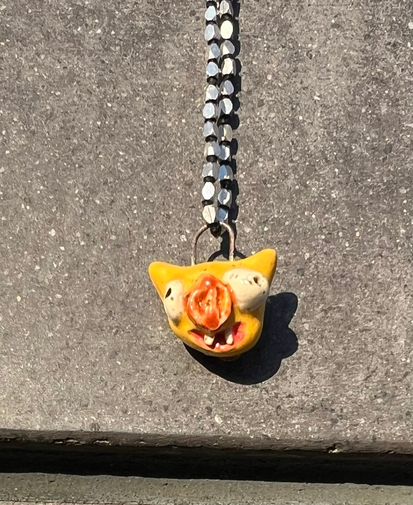 Yellow bat face CHARM